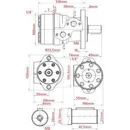 Hidraulinis variklis bmr smr omp 25 cm3 alsg2 gr2