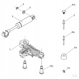Horizontalus išilginis amortizatorius Grammer G1096591
