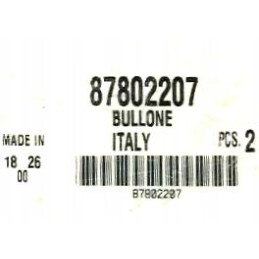 Cnh industrial 87802207 varžtas su galvute new Holland