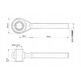 Centrinės jungties galvutė C330, dešinysis sriegis M24x3