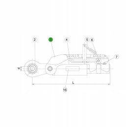 „John Deere“ stabilizatoriaus užrakto apsauga