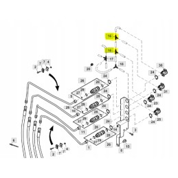 Jungtis john deere 5045e 5050e 5055e l168718