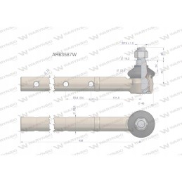 Vairo jungtis 438mm ar63587 motogeneric