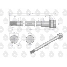 Dešinysis stabdžių velenas C 330 originalus Ursus Motogene