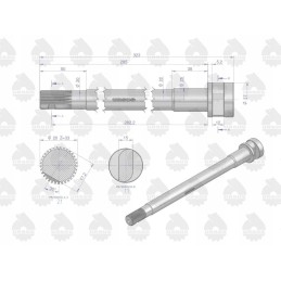 Dešinysis stabdžių velenas C 330 originalus Ursus Motogene