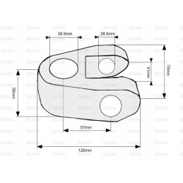 Strypo galo akutė 28mm 10289