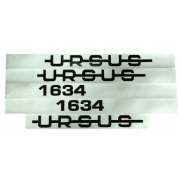 Ursus 1634 lipdukų rinkinys lipdukų