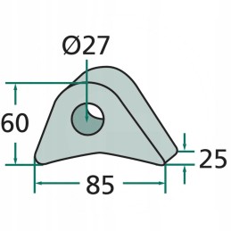 Sujungimo kablio tvirtinimas 77818100 20f