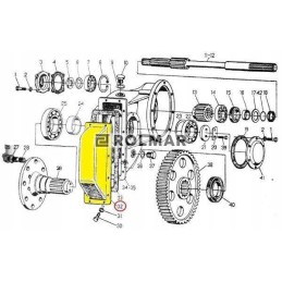 Reduktoriaus c 330 apatinis dangtelis