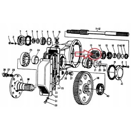 Mažas stebulės reduktorius Ursus C 330 50013240 skropol