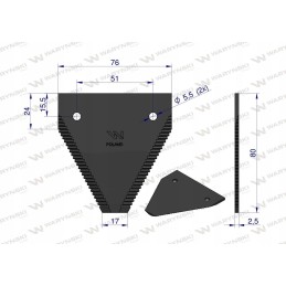Bizon 506000001 warynski peilio juostos peilis