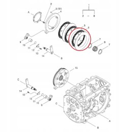 Antdėklas 40007721 LS Traktoriaus stabdžių diskas