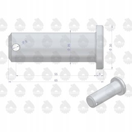 Pakabos tvirtinimo kaištis lpc 330 c 360 o ursus