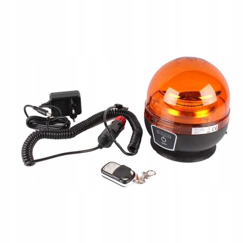 Belaidė magnetinė įspėjamoji lemputė su nuotolinio valdymo pulteliu