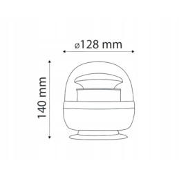 Belaidė magnetinė įspėjamoji lemputė su nuotolinio valdymo pulteliu