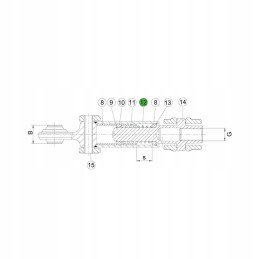 John Deere stabilizatoriaus suspaudimo spyruoklė