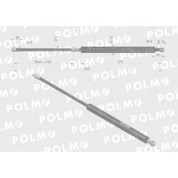Durų pavara l max 505mm 4403123p deutz polmo m