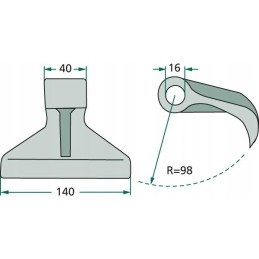 Plaktukas 40x140x16 0 r 98 1 0kg rm 30