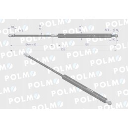 Durų pavara l max 205mm 81878231p ford polmo m