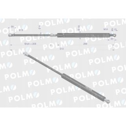 Durų pavara l max 510mm 3944271p ford polmo mo