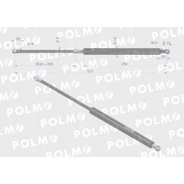 Durų pavara l max 510mm 3944271p ford polmo mo