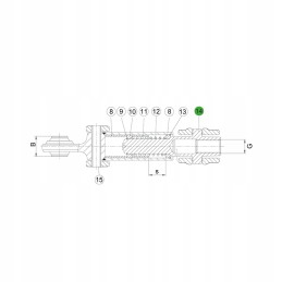 John Deere stabilizatoriaus fiksavimo kaištis