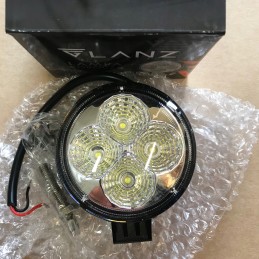 Mini apvali darbinė lempa 12w 4 LED glanz