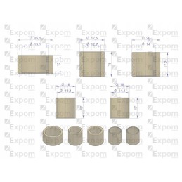 Starterio įvorių komplektas r 11 851 502 0 5 vnt