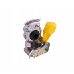 Dvigubos grandinės jungtis su vožtuvu, geltona 16x1 5 polmo