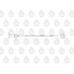 Variklio gesinimo kabelis l 915mm 1699561m91 mf 4512