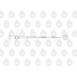 Variklio gesinimo kabelis l 915mm 1699561m91 mf 4512
