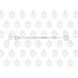 Variklio gesinimo kabelis l 915mm 1699561m91 mf 4512
