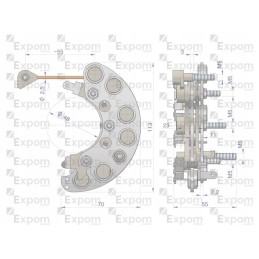 Generatoriaus lygintuvas 9515672ex c 385 naujo tipo e