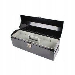 Įrankių dėžė 495x170x192mm juodo metalo
