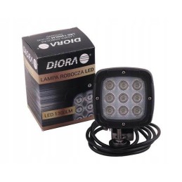 9-LED darbinė lempa, 1300lm, tvirtinimas DI varžtu