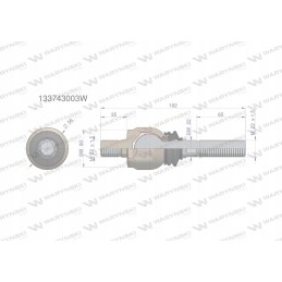 Vairo jungtis 192 mm m22x1 5 m22x1 5 13374
