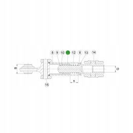 Stabilizatoriaus įvorė 42x48x36 5 mm, skirta John Deere