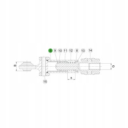 Stabilizatoriaus įvorė 42x48x47 5 mm, skirta John Deere