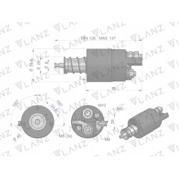 Starterio jungiklis su reduktoriumi mf4 massey fer