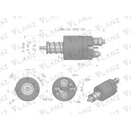 Starterio jungiklis su reduktoriumi mf3 massey fer