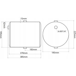 Universalus metalinis alyvos bakas 10l su filtru