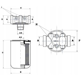 Universalus metalinis alyvos bakas 10l su filtru