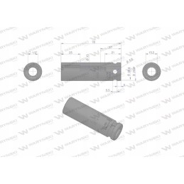 Šešiakampis smūginis lizdas ilgis 1 2 15 m
