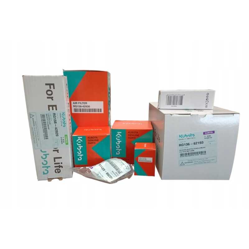 Kubota KX 016 4 500h filtrų komplektas