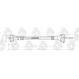 Mtg motovalandų skaitiklio kabelis c 330 originalus ursus