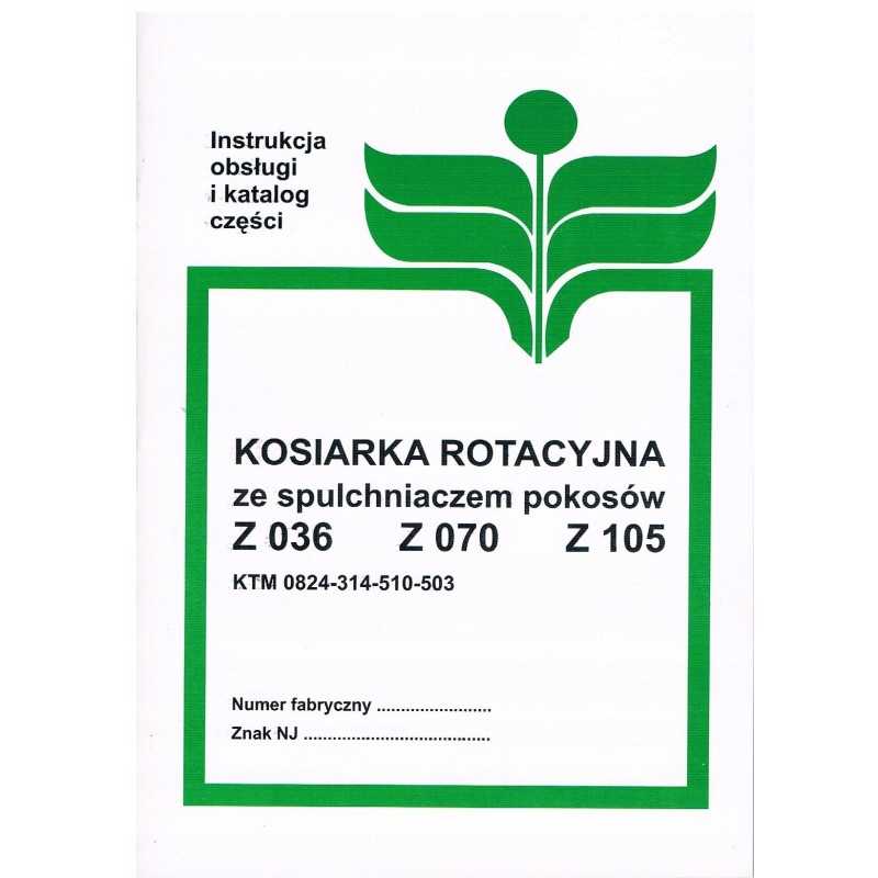 Vejapjovės z036 z070 z105 vartotojo vadovas