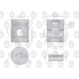 Variklio remonto komplektas C 330M originalus Ursus Mo