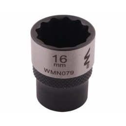 Dvylikos kampų lizdas 3 8 16 mm crv50bv30