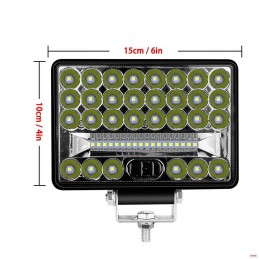 48 LED halogeninė lempa, 7 colių darbinis prožektorius