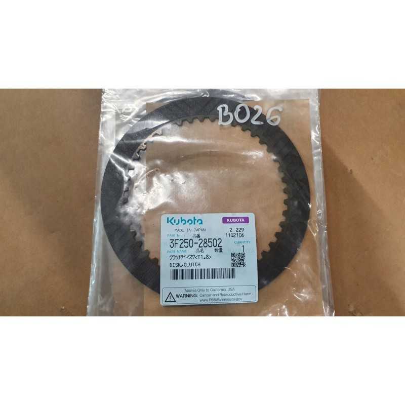 Kubota sankabos frikcinis diskas 1 8mm 3f250 28502